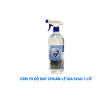  Cồn 70 độ, chai 1 lít có vòi, khử khuẩn hiệu quả, thương hiệu Lê Gia, sản xuất tại Việt Nam 
