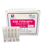  Đầu kim MPV 18G, hộp 100 cây, chất lượng cao, sản xuất tại Việt Nam 