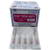  Đầu kim MPV 18G, hộp 100 cây, chất lượng cao, sản xuất tại Việt Nam 
