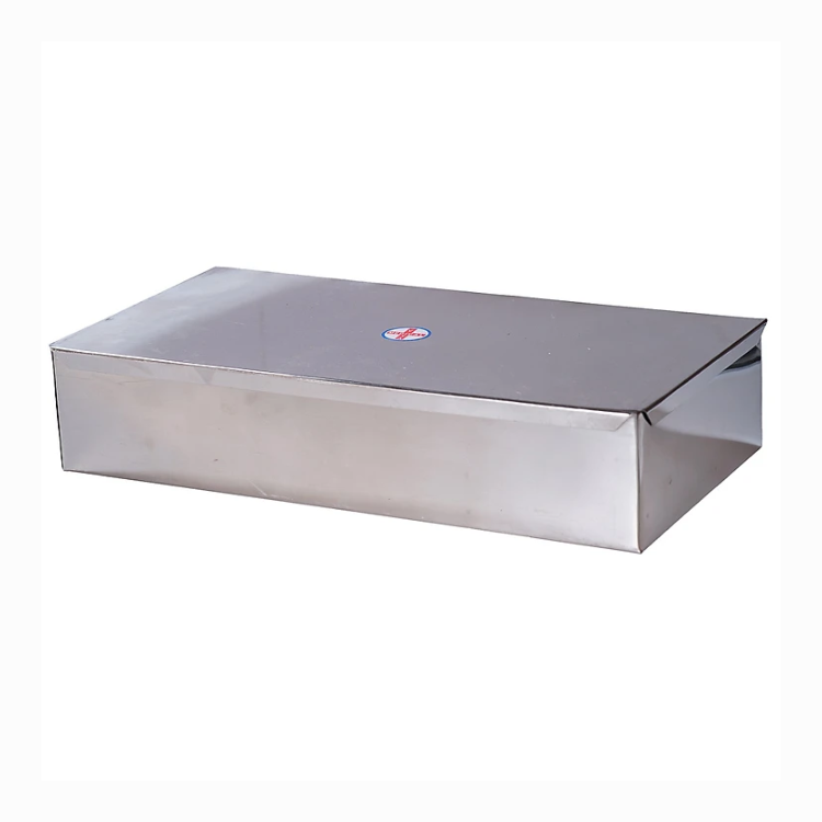  Hộp inox vuông, chất liệu bền bỉ, dễ vệ sinh, dùng trong y tế và gia đình 