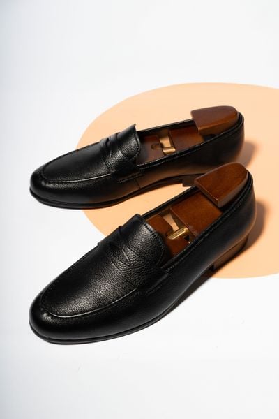 Giày Adam Đen Khoét Mắt - 607-303