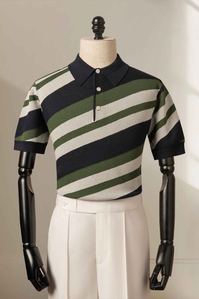 Áo mongtoghi họa tiết kẻ chéo - AP191