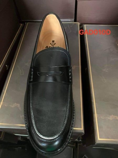 Giày lười nam màu đen - GAD010D