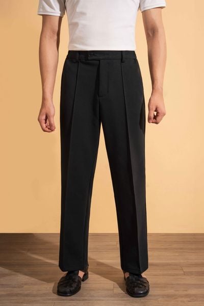 Quần trousers đen trơn - QSN004