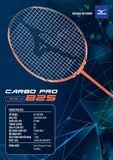  Vợt Cầu Lông Mizuno CARBO PRO 825 Cam Đen - Chính Hãng 