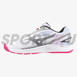  Giày Cầu Lông Mizuno SKY BLASTER 3 Trắng Đen Hồng 