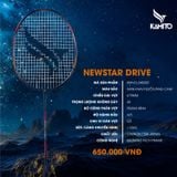  Vợt Cầu Lông Kamito Newstar Drive Xanh Cam - Chính Hãng 
