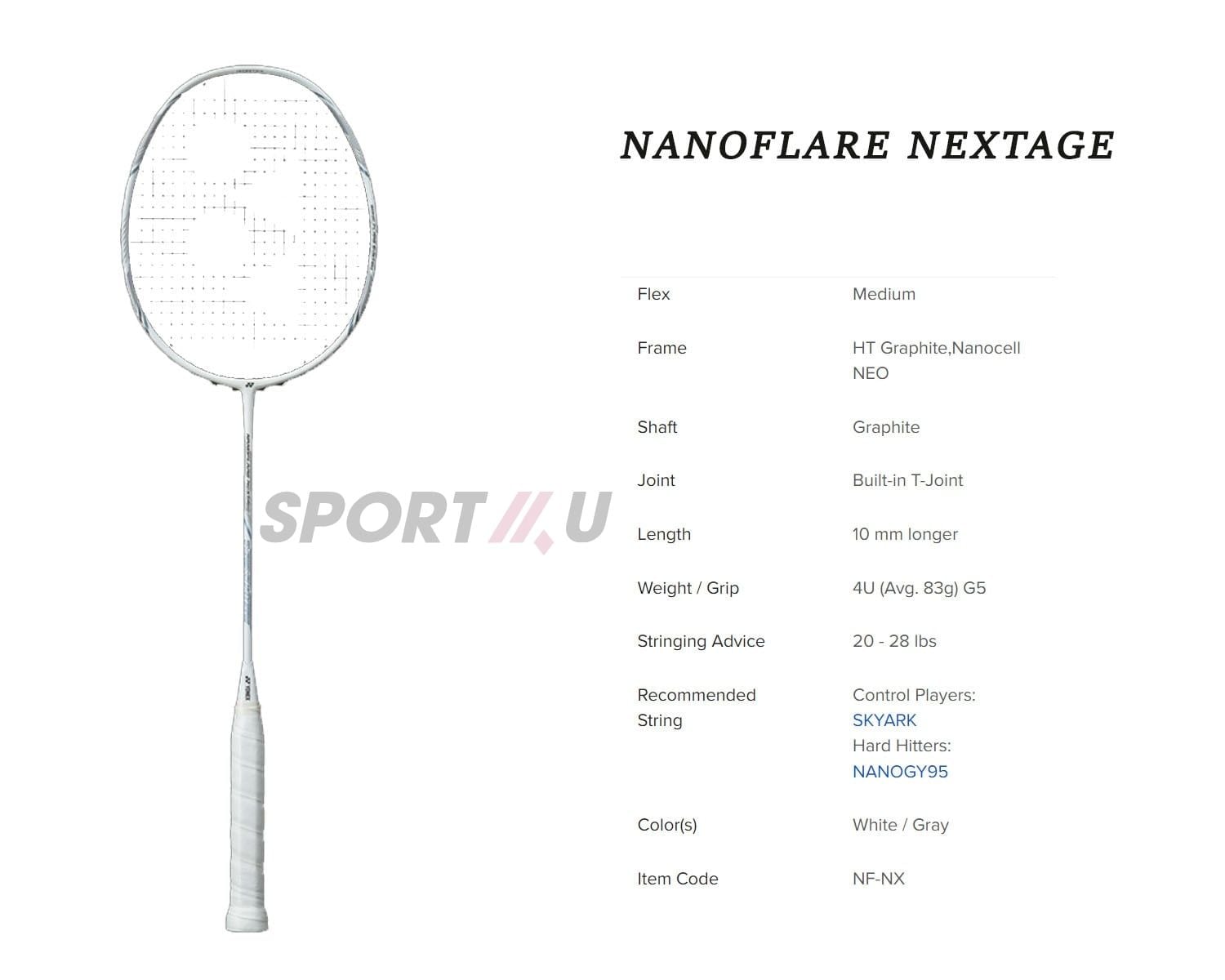  Vợt Cầu Lông Yonex Nanoflare Nextage - Chính Hãng 