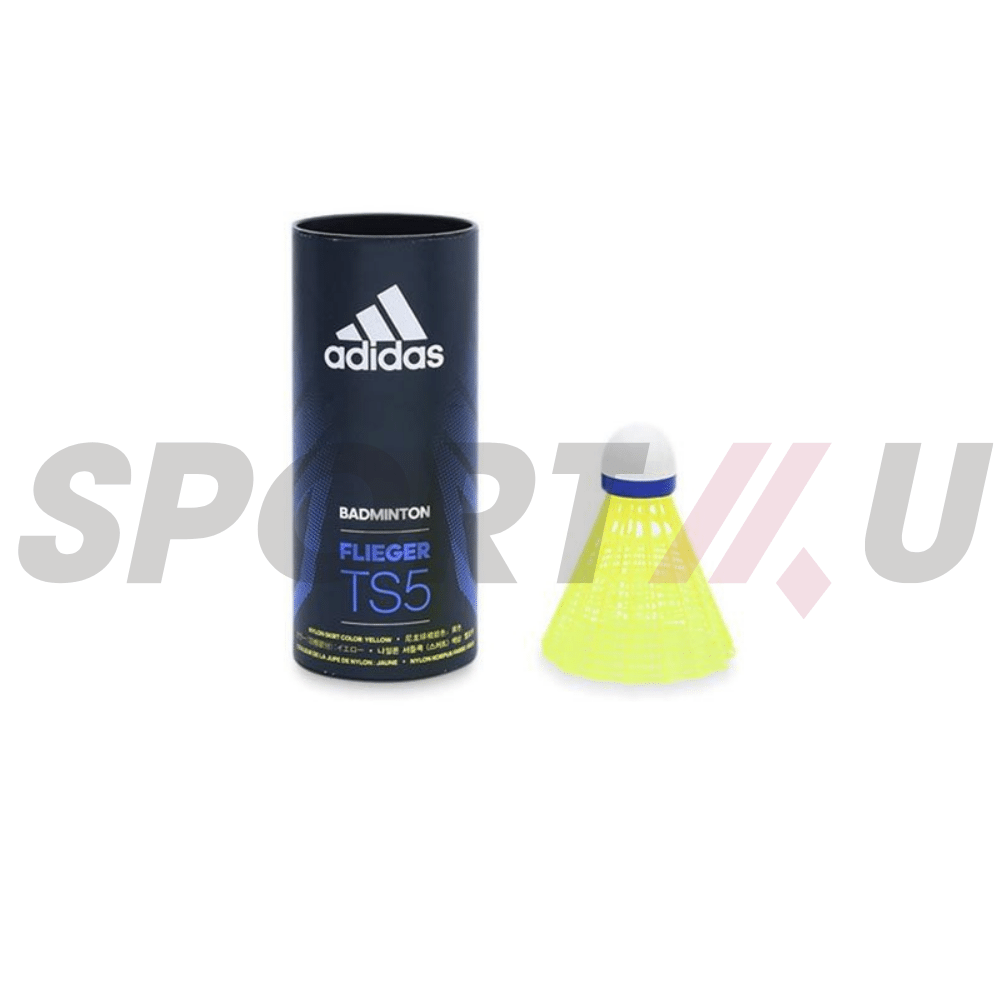  Ống Cầu Lông Adidas Nhựa 3 trái Flieger TS5 Vàng (Medium Speed) 