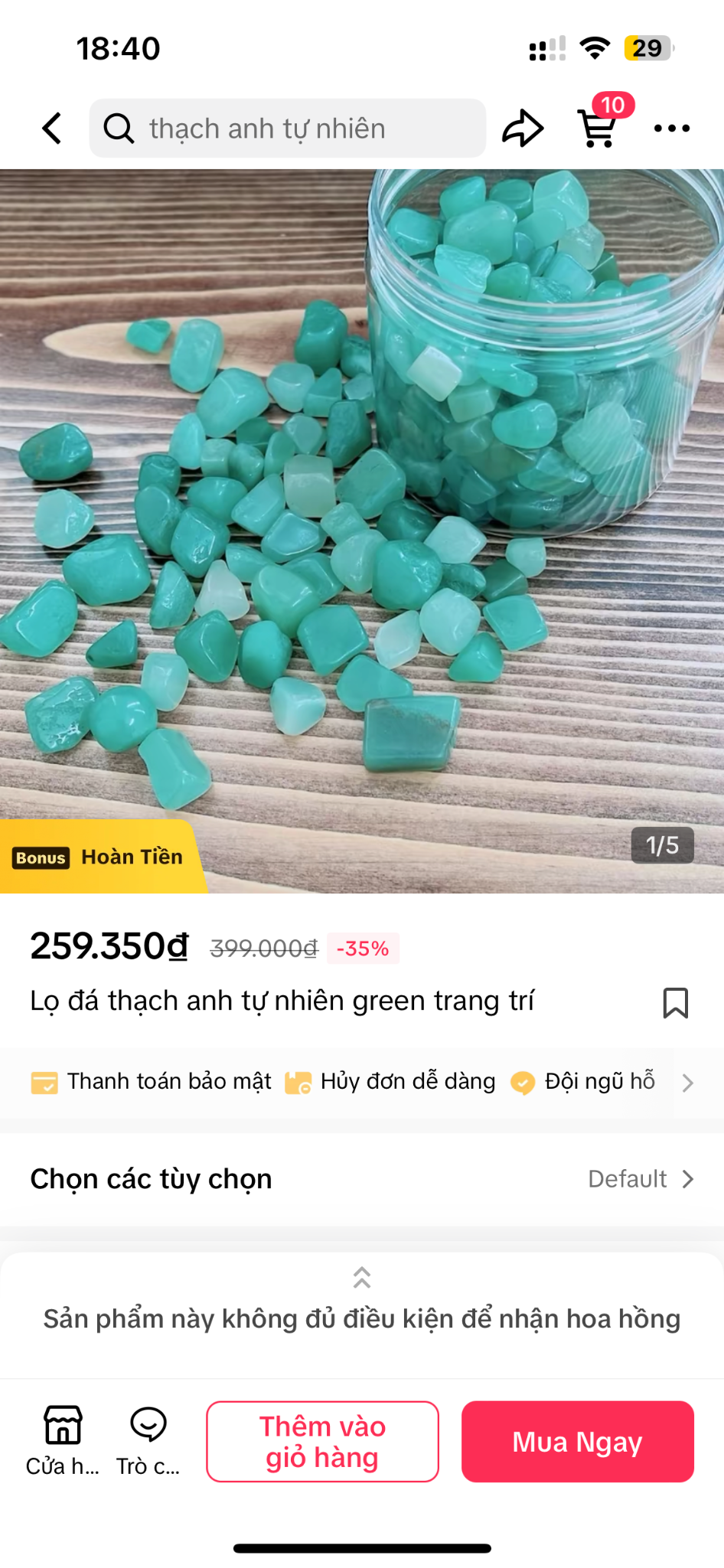  Vụn thạch anh đa sắc tự nhiên năng lượng cao ( đơn vị 1kg) 