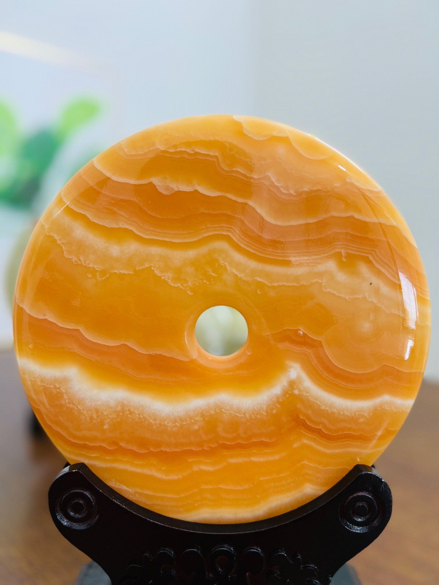  Đồng điếu ngọc hoàng long nhất tâm 20cm tự nhiên 