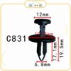 Chốt nhựa C831 dùng cho xe Chrysler sản xuất với độ chính xác cao