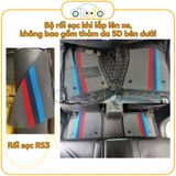 Bộ thảm rối sọc qua ngựa dành cho xe 5 chỗ Nissan Tiida năm 2005-2021 theo form thảm da