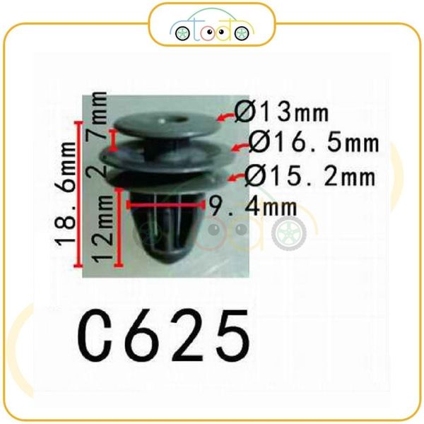 Chốt nhựa C625 dùng cho xe Honda sản xuất với độ chính xác cao