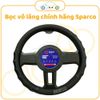 Bọc vô lăng ô tô cao cấp SPARCO chính hãng đường kính 37-38 cm