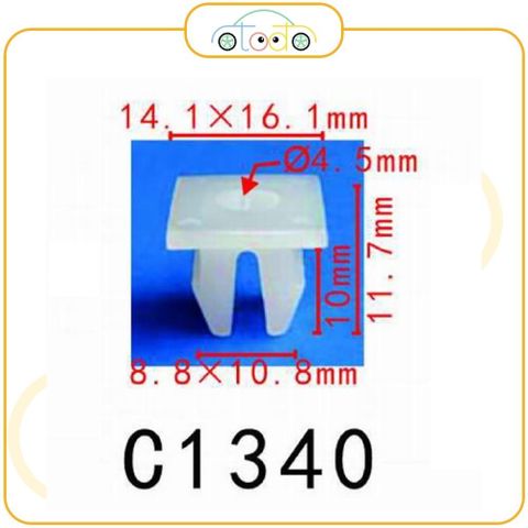 Chốt nhựa C1340 dùng cho xe Toyota sản xuất với độ chính xác cao