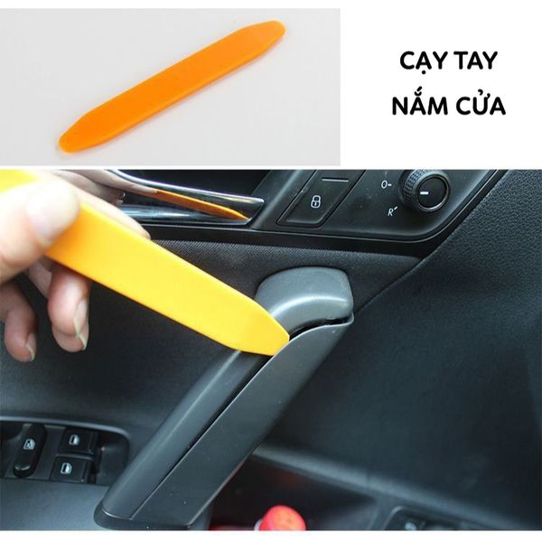 Bộ dụng cụ 12 món  tháo lắp tấm ốp cửa xe, tấm ốp trần, nẹp nhựa dành cho người làm nội thất ô tô