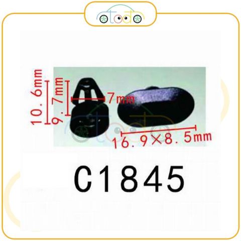 Chốt nhựa C1845 dùng cho xe Peugeot/ Renault sản xuất với độ chính xác cao