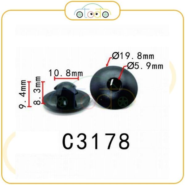 Chốt nhựa C3178 dùng cho xe Volkswagen sản xuất với độ chính xác cao