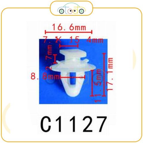 Chốt nhựa C1127 dùng cho xe Other sản xuất với độ chính xác cao