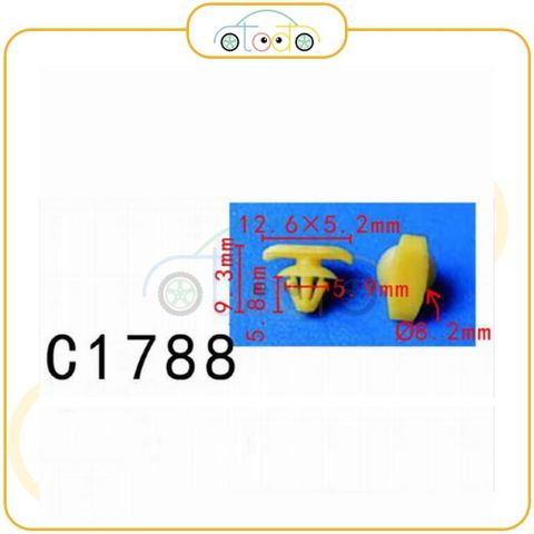 Chốt nhựa C1788 dùng cho xe Volkswagen sản xuất với độ chính xác cao