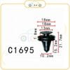 Chốt nhựa C1695 dùng cho xe Ford sản xuất với độ chính xác cao