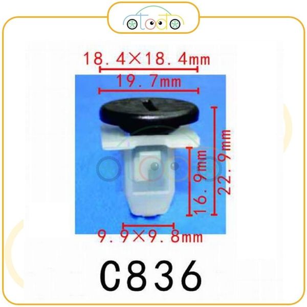 Chốt nhựa C836 dùng cho xe Nissan sản xuất với độ chính xác cao