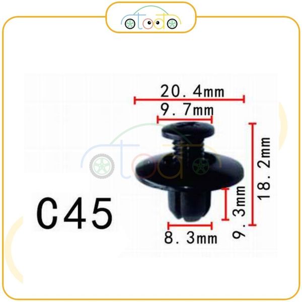 Chốt nhựa C45 dùng cho xe Honda/ Mazda/ Nissan sản xuất với độ chính xác cao
