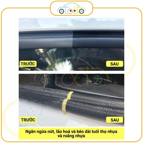 Chai xịt bảo dưỡng dải cao su và nhựa ô tô, chất bảo vệ dải gioăng cửa ô tô, cửa sổ trời ô tô, chống lão hóa và làm mềm