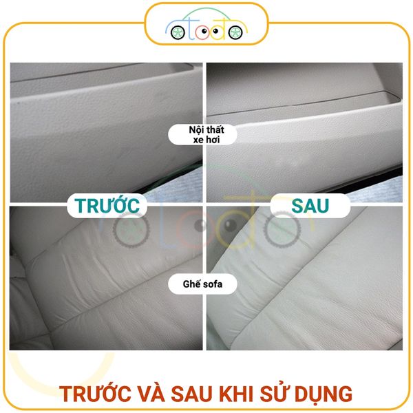 Chai xịt vệ sinh nội thất ghế ô tô, làm sạch ghế sofa, làm sáng da, loại bỏ vết bẩn hương chanh