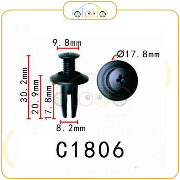 Chốt nhựa C1806 dùng cho xe Ford sản xuất với độ chính xác cao