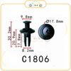 Chốt nhựa C1806 dùng cho xe Ford sản xuất với độ chính xác cao