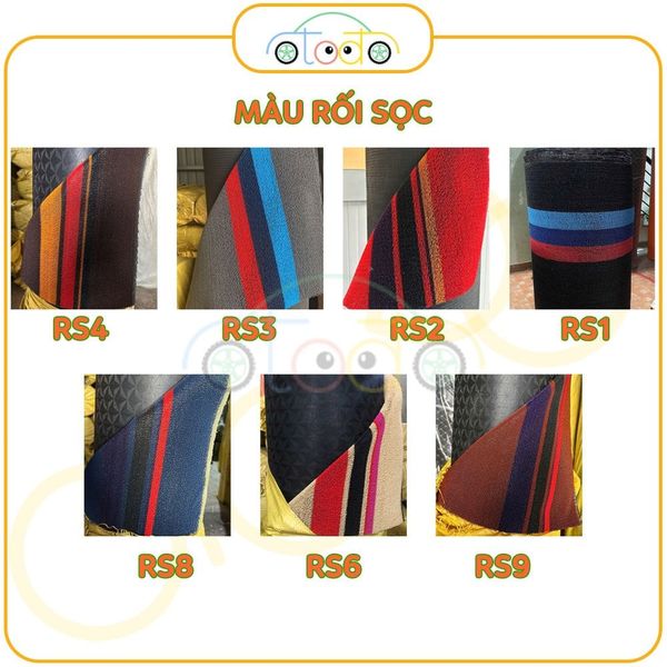 Bộ thảm rối sọc qua ngựa dành cho xe 5 chỗ Vinfast VF5 năm 2023-2024 theo form thảm nhựa đúc