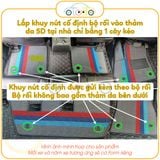 Bộ thảm rối sọc qua ngựa dành cho xe 7 chỗ Zotye T800 năm 2018 theo form thảm da