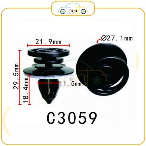 Chốt nhựa C3059 dùng cho xe Audi sản xuất với độ chính xác cao