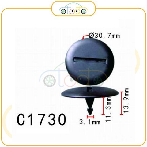 Chốt nhựa C1730 dùng cho xe Mercedes Benz sản xuất với độ chính xác cao
