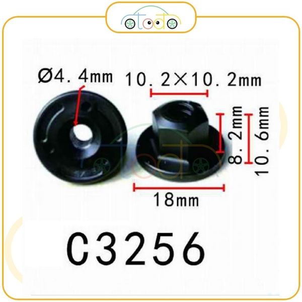 Chốt nhựa C3256 dùng cho xe BMW sản xuất với độ chính xác cao