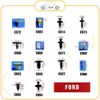 Chốt nhựa C3285 dùng cho xe Ford sản xuất với độ chính xác cao