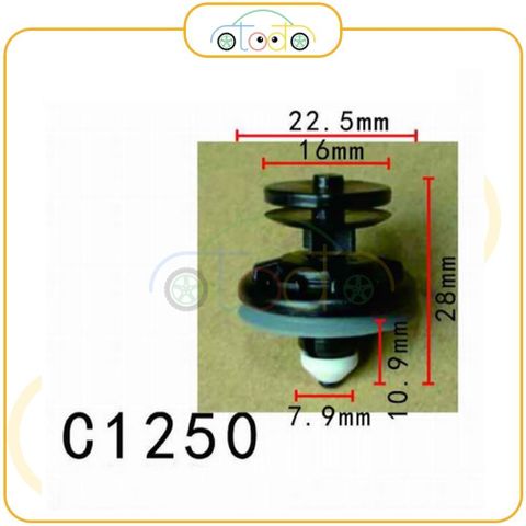 Chốt nhựa C1250 dùng cho xe Audi/ Volkswagen sản xuất với độ chính xác cao