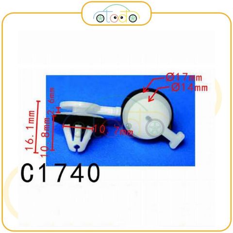 Chốt nhựa C1740 dùng cho xe Land Rover sản xuất với độ chính xác cao