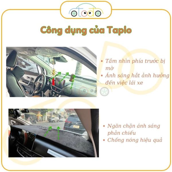 Thảm chống nóng Taplo xe ô tô chất liệu nhung mềm mịn, cao cấp dành cho xe BYD M6 năm 2024