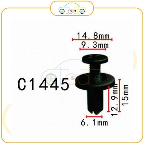 Chốt nhựa C1445 dùng cho xe Toyota sản xuất với độ chính xác cao