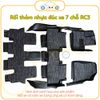 Bộ thảm rối sọc qua ngựa dành cho xe 7 chỗ Mazda CX8 năm 2019-2024 theo form thảm nhựa đúc
