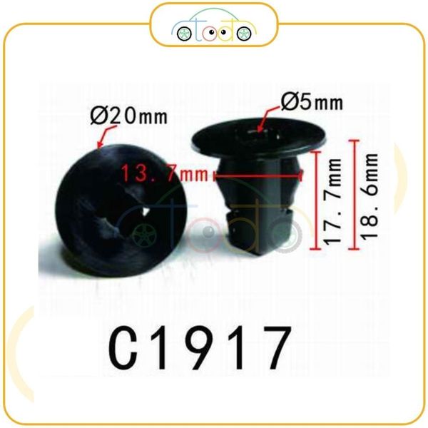 Chốt nhựa C1917 dùng cho xe Toyota sản xuất với độ chính xác cao