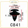 Chốt nhựa C841 dùng cho xe BMW/ Volkswagen sản xuất với độ chính xác cao