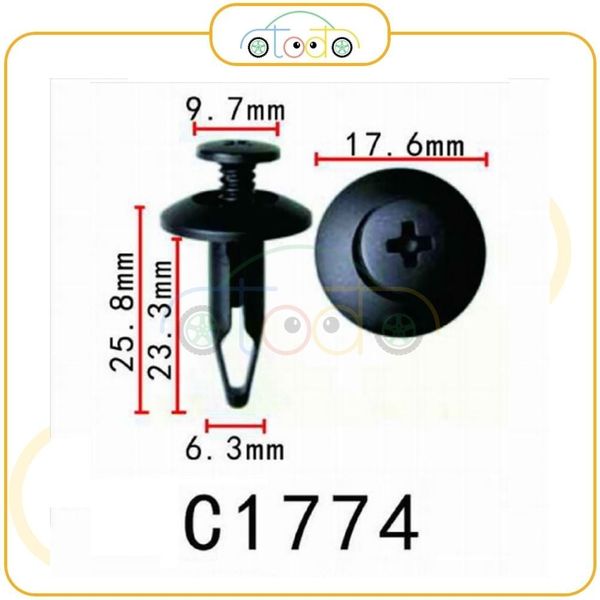 Chốt nhựa C1774 dùng cho xe Ford sản xuất với độ chính xác cao