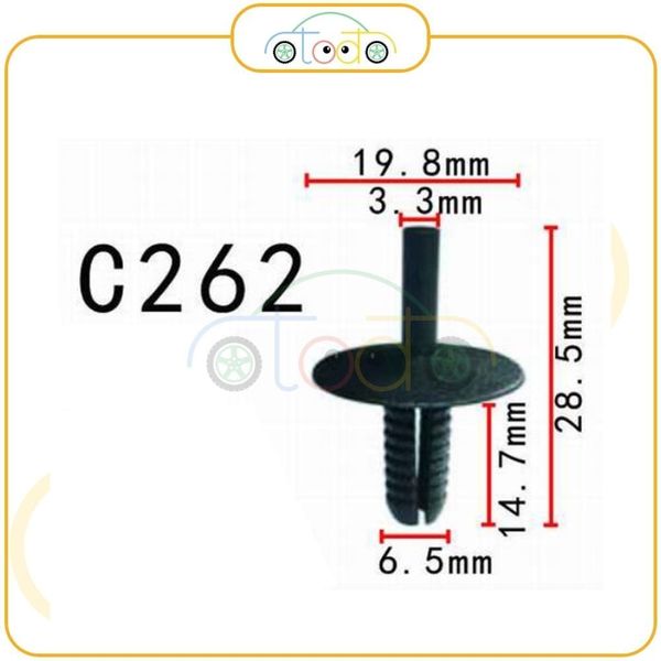 Chốt nhựa C262 dùng cho xe BMW sản xuất với độ chính xác cao