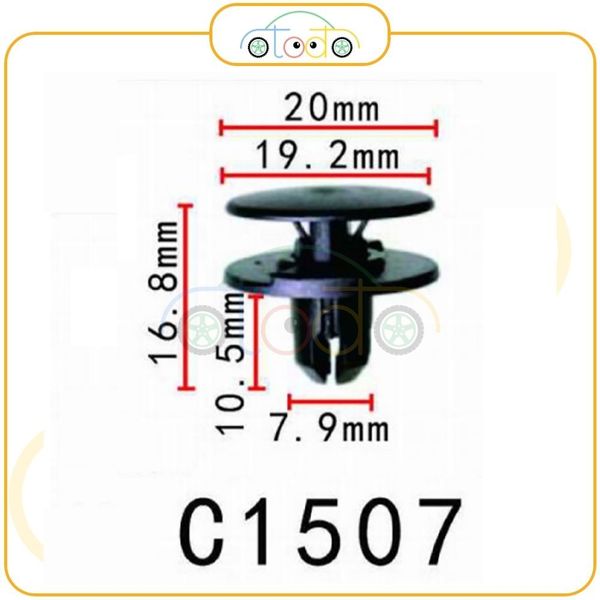 Chốt nhựa C1507 dùng cho xe Honda sản xuất với độ chính xác cao