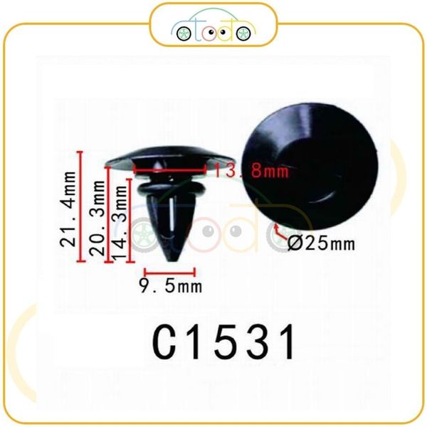 Chốt nhựa C1531 dùng cho xe BMW sản xuất với độ chính xác cao