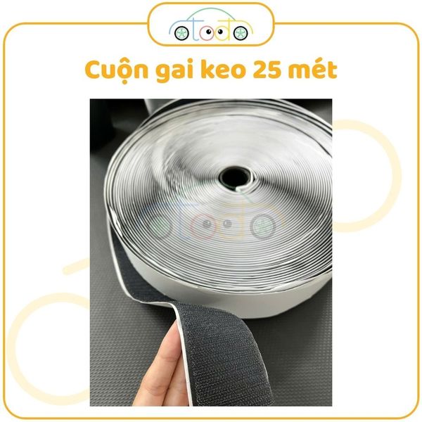 Velcro, băng dính gai, khóa nhám, tape có keo sẵn bán theo mét dài